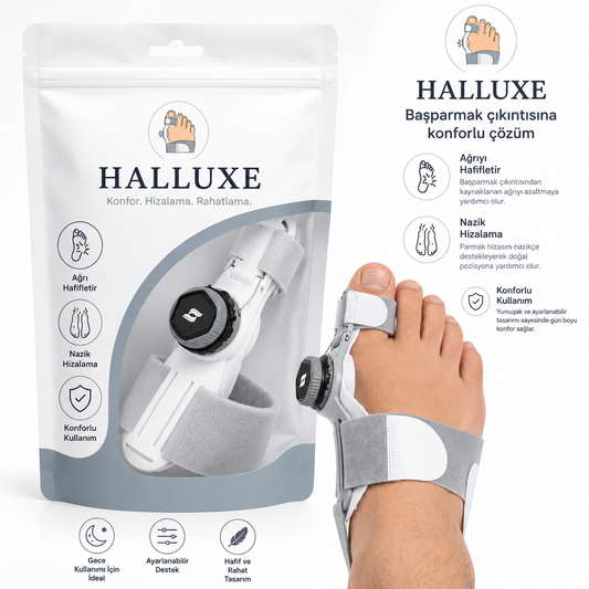 Halluxe · Ayarlanabilir Başparmak & Bunyon Desteği