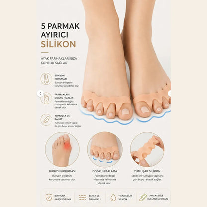 Halluxe · Beş Parmak Ayırıcı