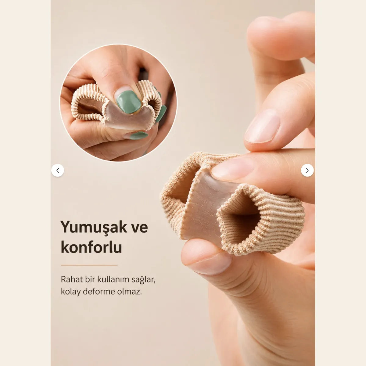 Halluxe · Silikon Başparmak Ayırıcı